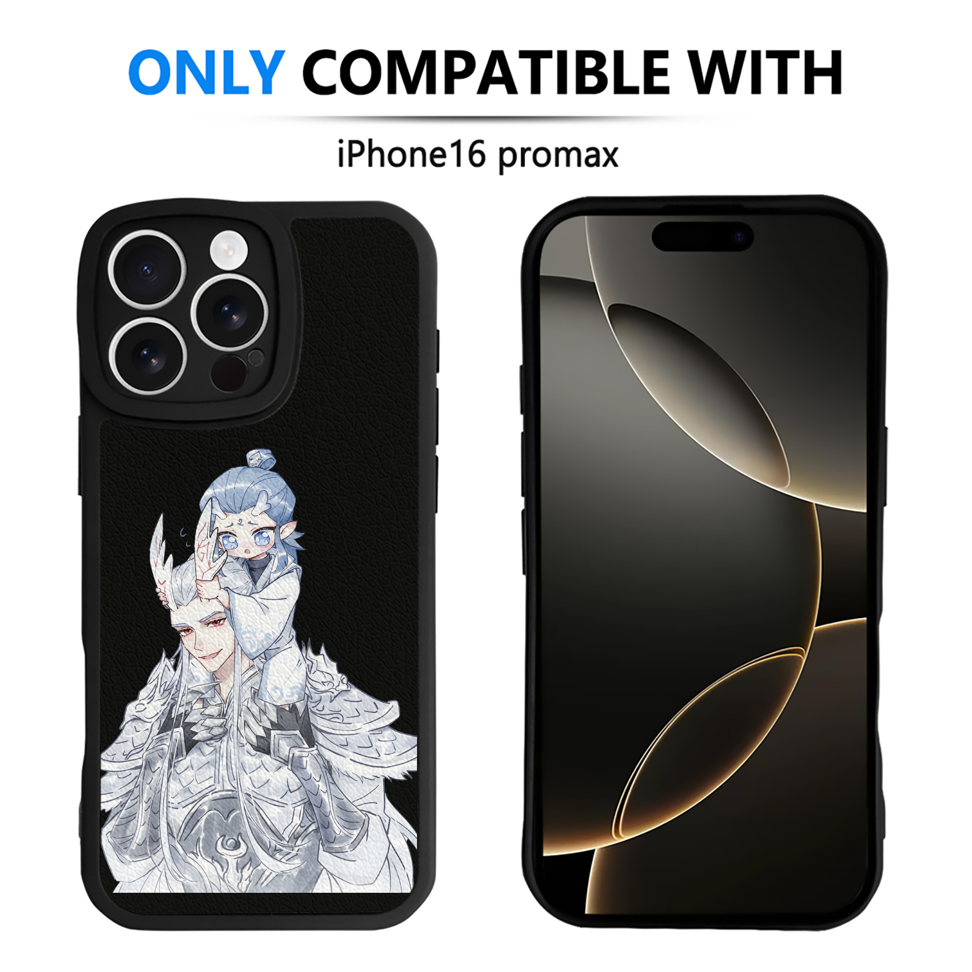 （画像用） Ne Zha 2 ナタ 魔童の大暴れ 【iPhone 16シリーズ対応】シリコンスマホケース（レザー調） 材質：シリコン